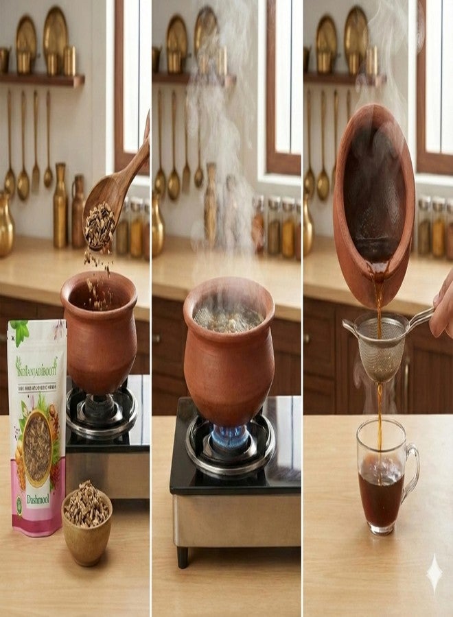 IndianJadiBooti Dashmool (Dashmula) 250g | 10 Roots Ayurvedic Blend for Post Delivery Care (Banapa) & Vata Balance | Natural Herbal Kwath | IndianJadiBooti - Image 4